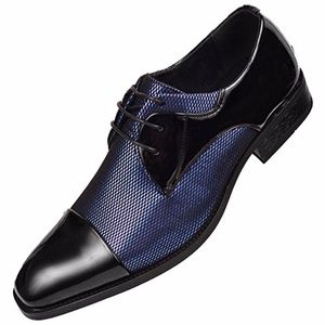 NEW Amali Mens 10.5 Blue Metallic Oxford Cap Toe